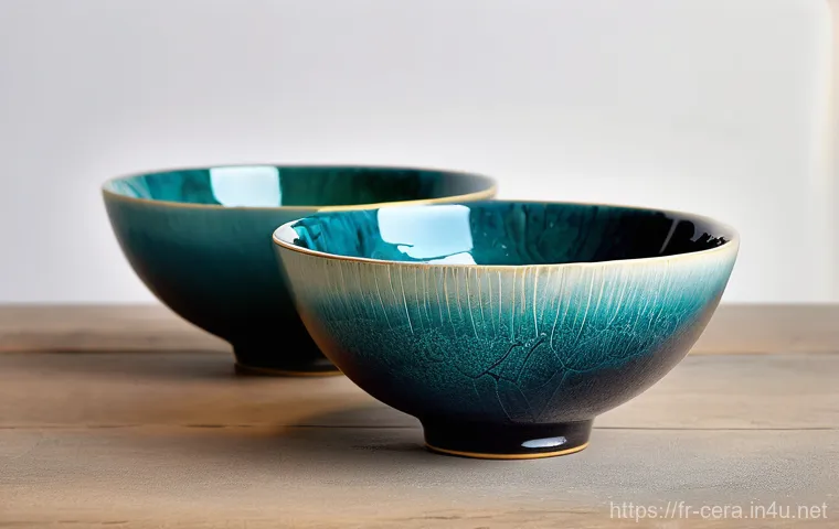 세라믹 디자인 창의성 기법 - **"Fusion Tech-Artisanat: Geometric Glazed Sculpture"**
    An artistic, high-resolution photograph ...